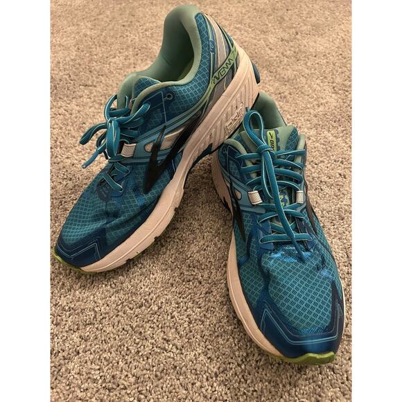 Brooks Ravenna 7 R7 Running Shoes Athletic Sneakers Blue Green Women's Size 11 - Picture 1 of 12